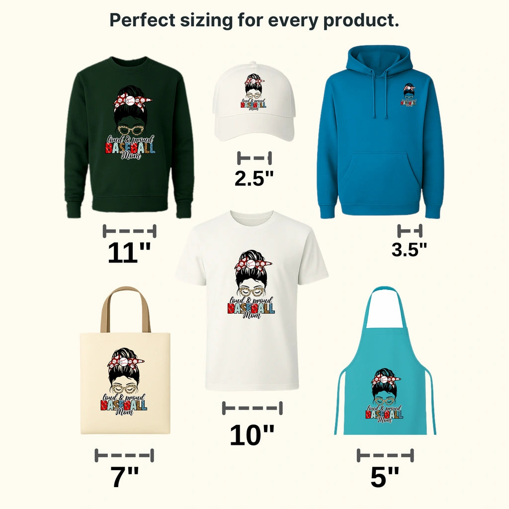 Proud Baseball Mom DTF Transfer - transferlegend