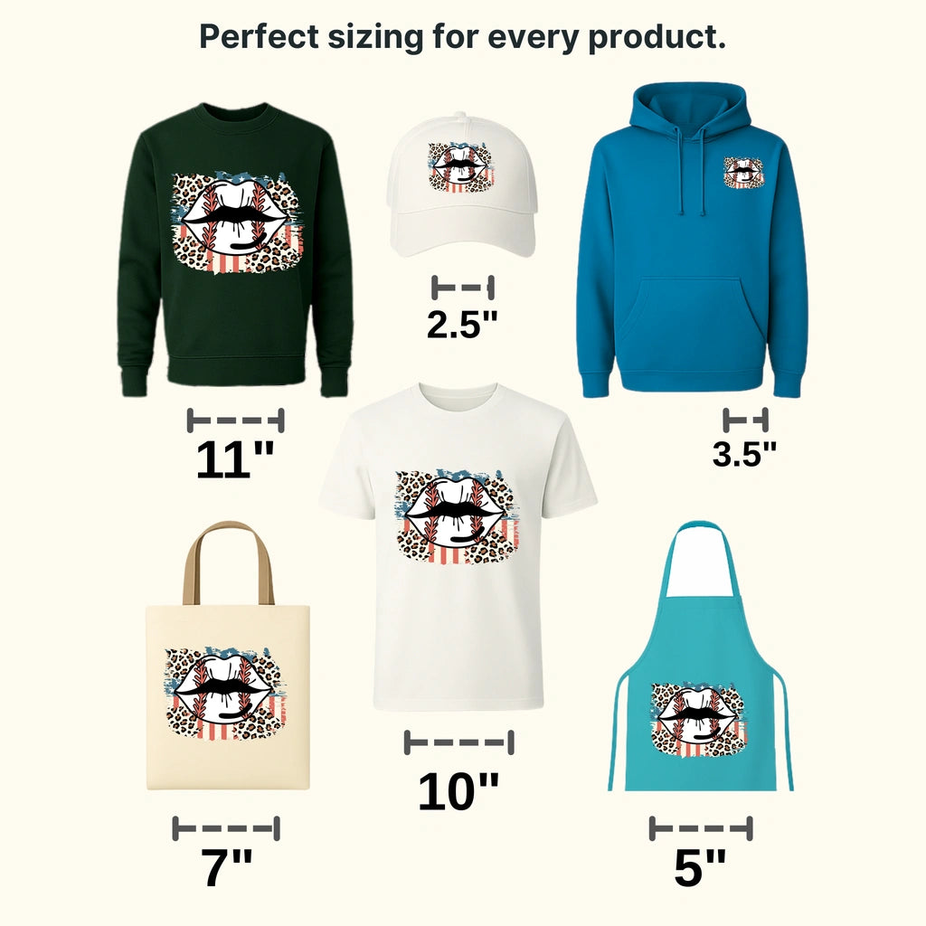 Baseball Lip DTF Transfer - transferlegend