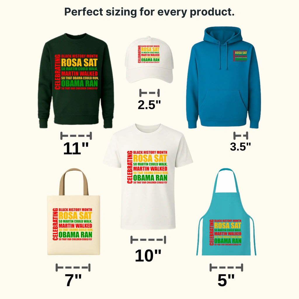 Celebrating Black History Month - BLM design DTF heat transfer - transferlegend