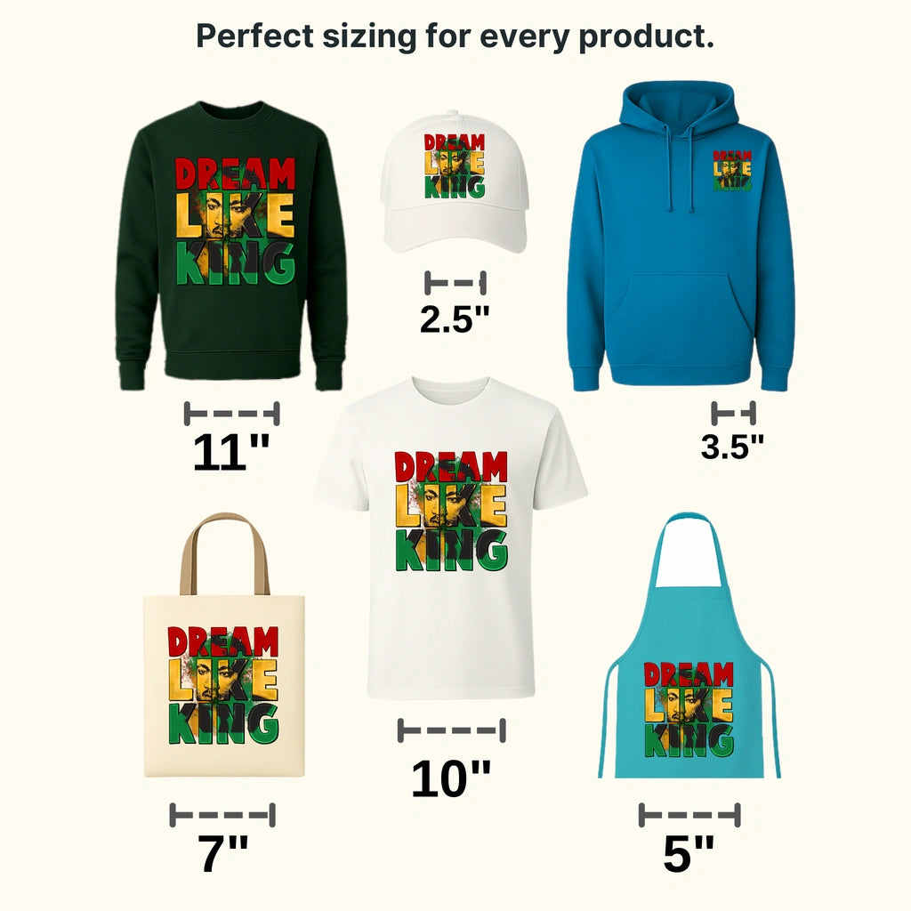 Dream Like King - BLM design DTF heat transfer - transferlegend