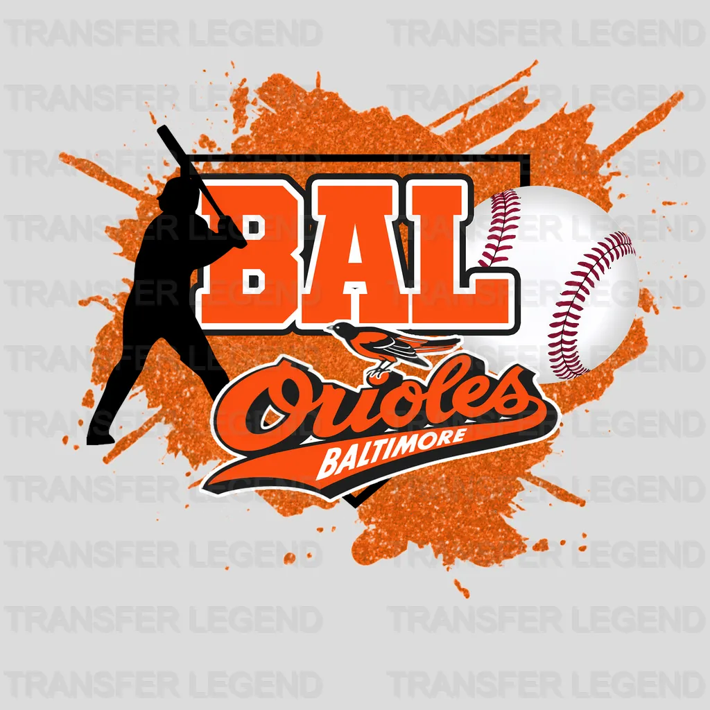 Baltimore Orioles MLB Bal DTF Iron On Transfer