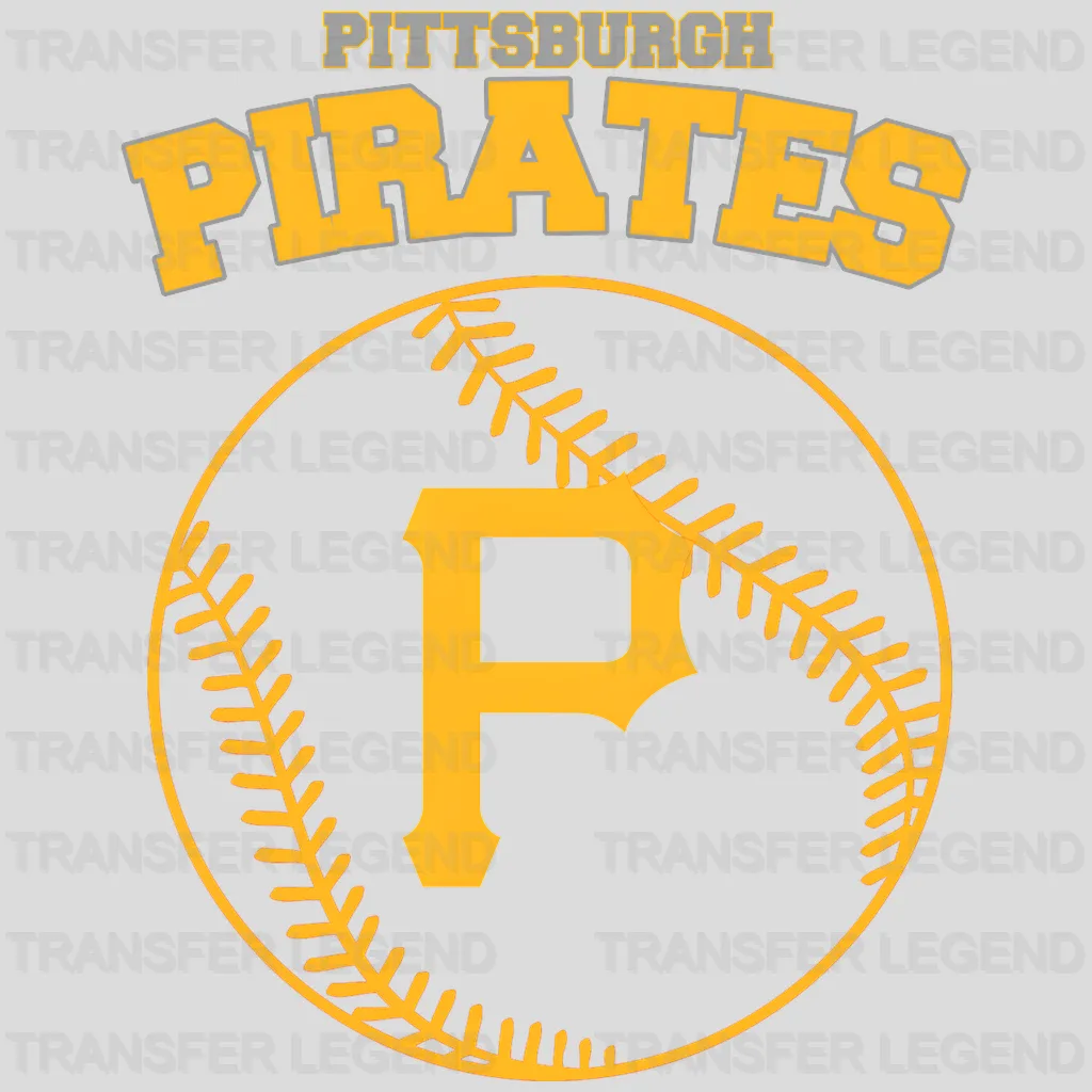 Pittsburgh Pirates MLB Circle Logo With Stitch - DTF Iron On Transfer