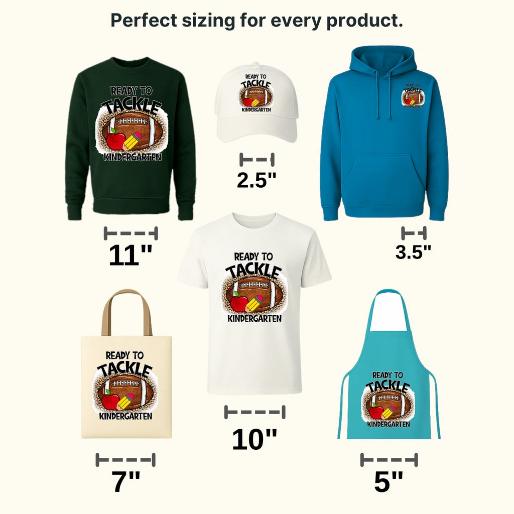 Ready To Tackle Kindergarten - Back To School DTF Transfer - transferlegend