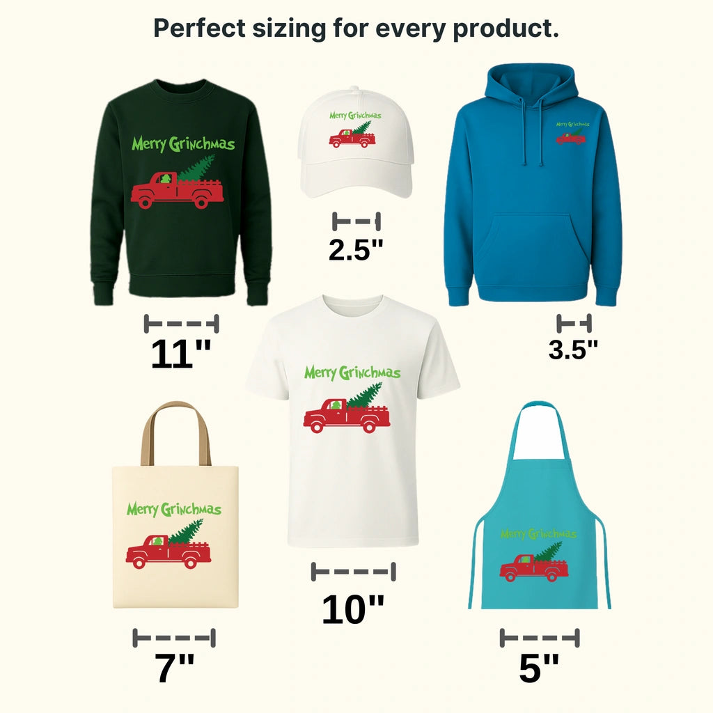 Merry Grinch Car Tree Design, Christmas Design - DTF heat transfer - transferlegend