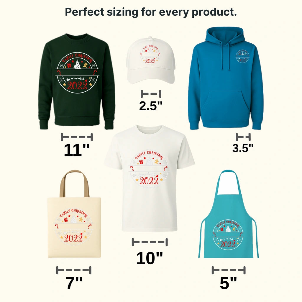 Family Christmas Design, Christmas Design, Dtf Heat Transfer - transferlegend