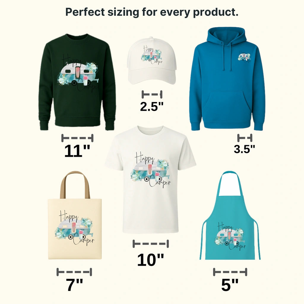 Happy Camper Design - DTF heat transfer - transferlegend