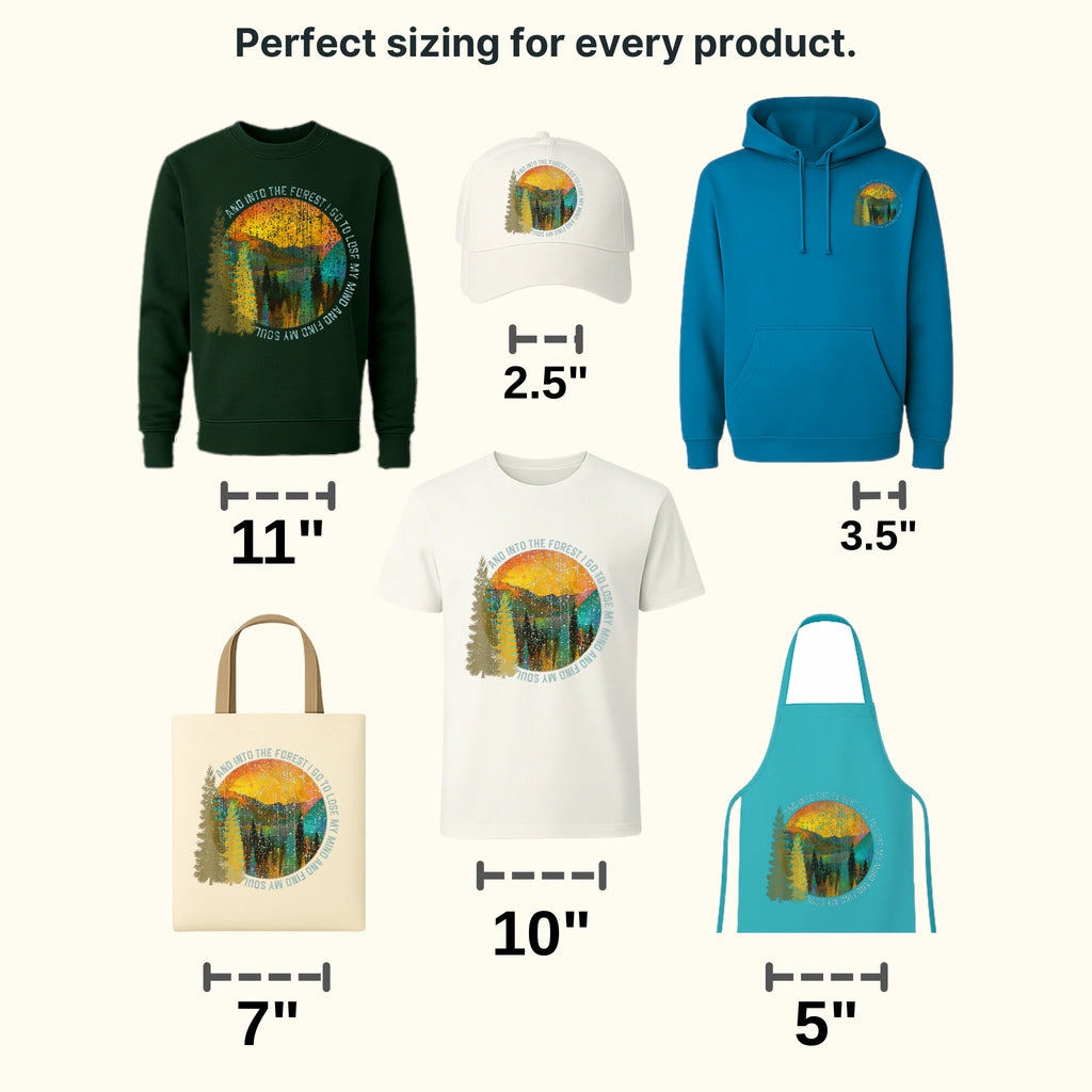 And Into The Forest I Go To  Lose My Mind And Find My Soul Design - DTF heat transfer - transferlegend