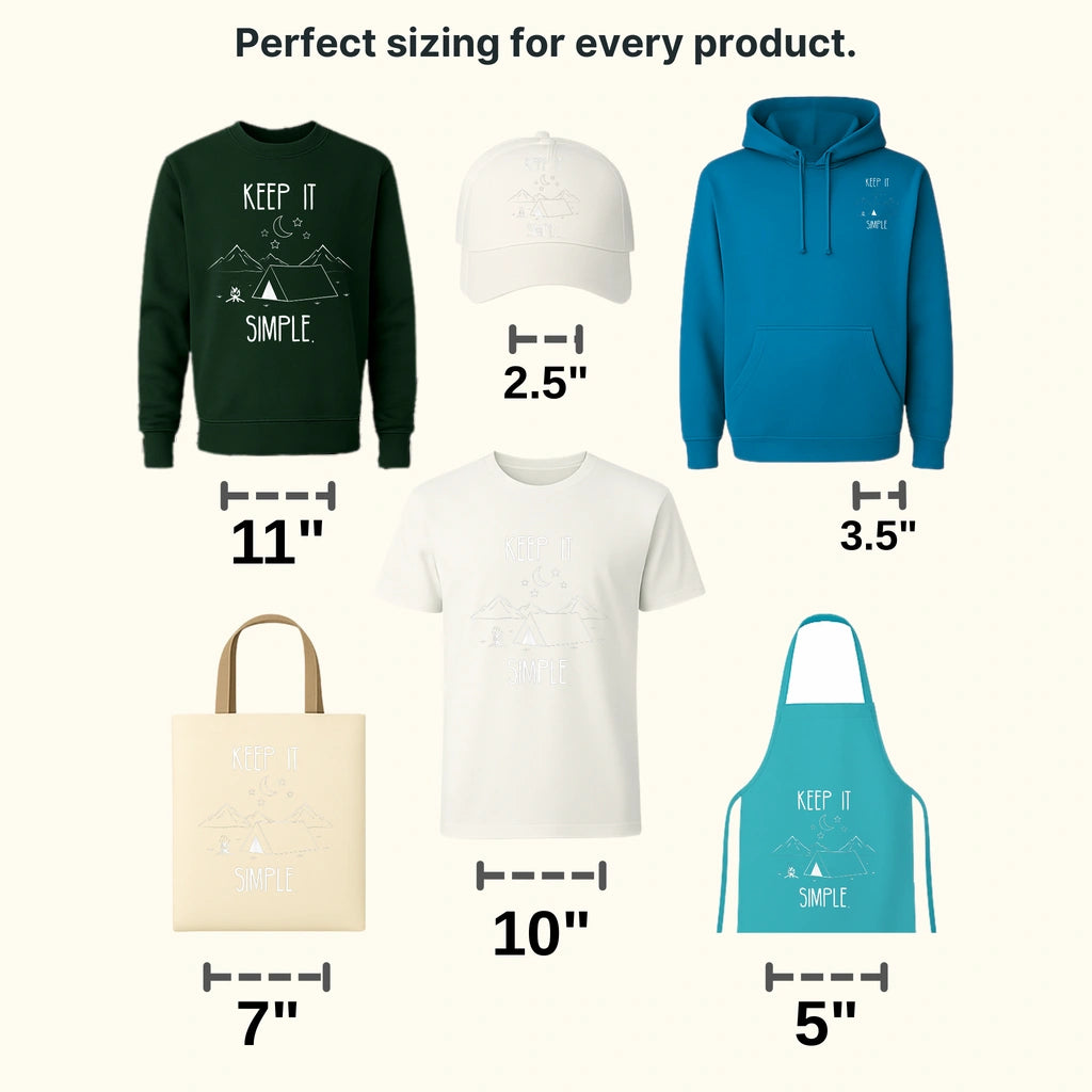 Keep It Simple - Camping Design - DTF heat transfer - transferlegend