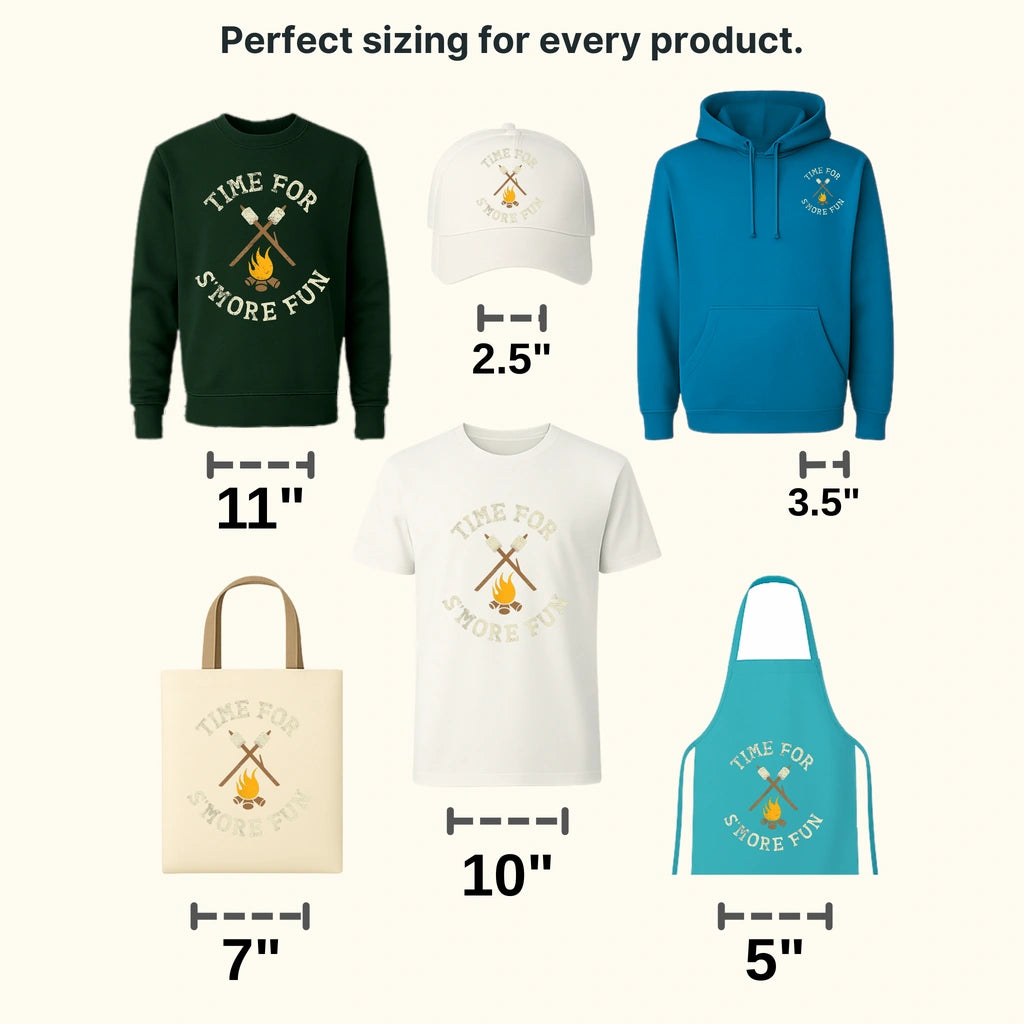 Time For Smore Fun - Campfire Design - DTF heat transfer - transferlegend