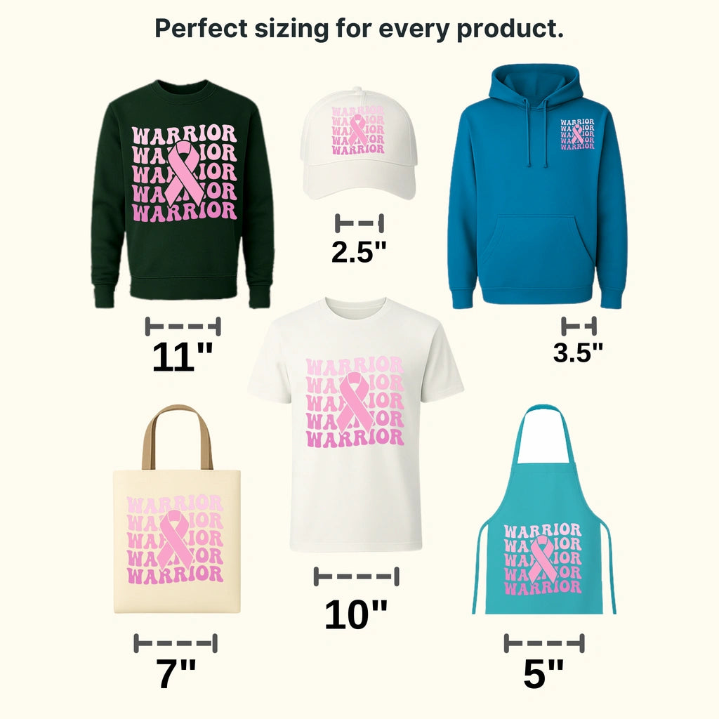 Warrior Cancer Support Design - DTF heat transfer - transferlegend