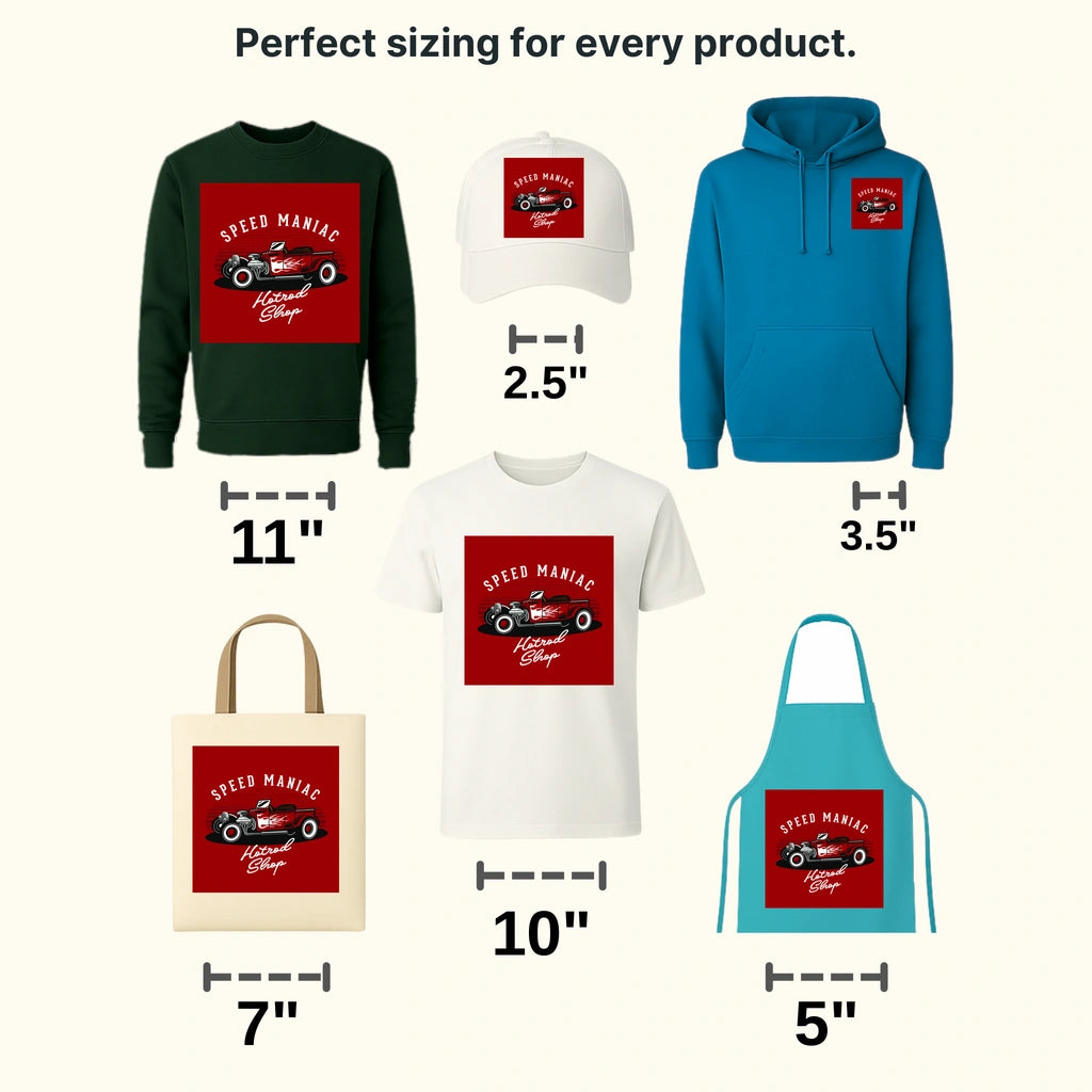 Cars Speedway Maniac Clasic Car Designs - DTF Heat Transfer - transferlegend