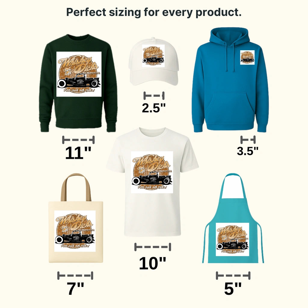 Cars Whiskey Dicks Clasic Car Designs - DTF Heat Transfer - transferlegend