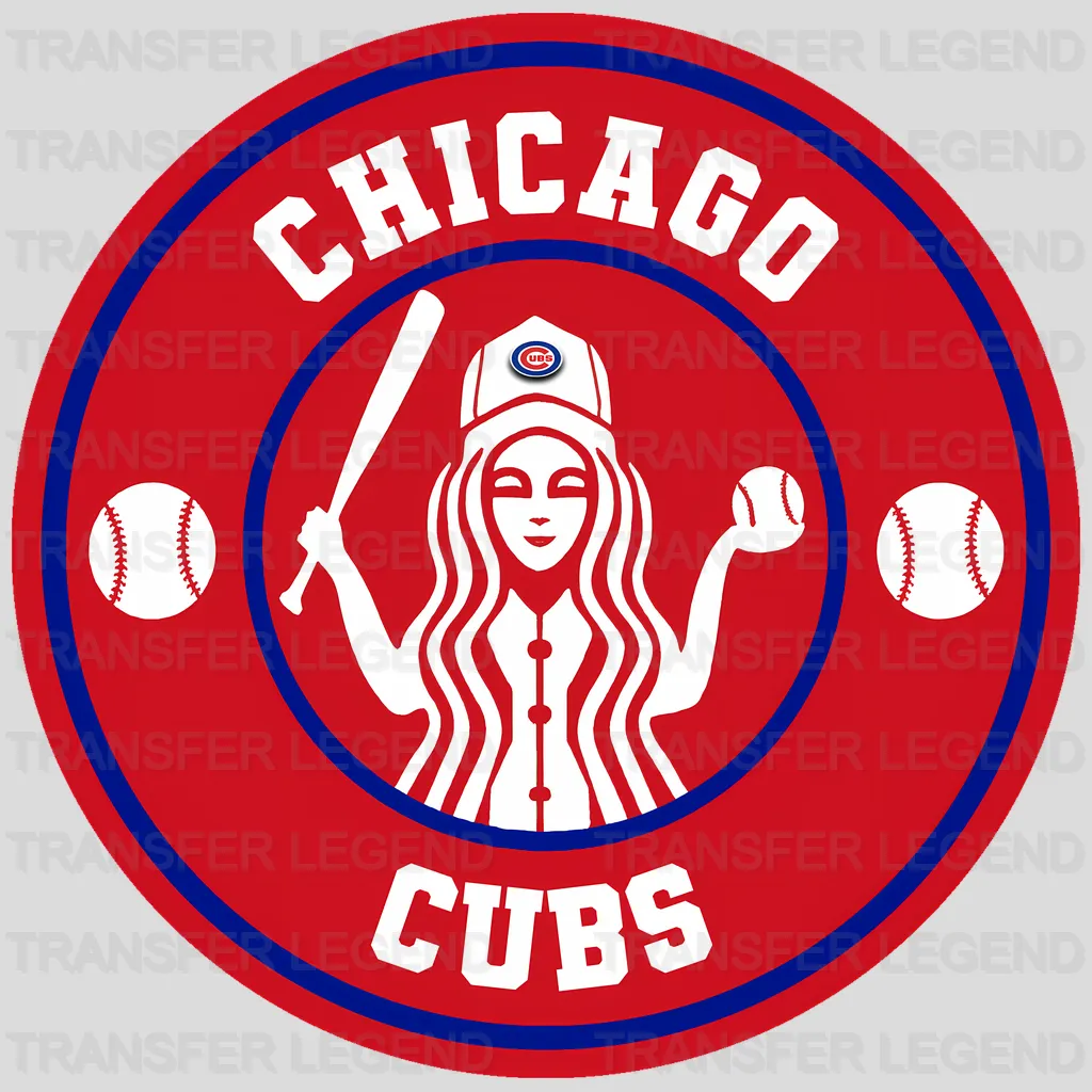 Chicago Cubs MLB Skull With Cap & Smoke Effect - DTF Iron On Transfer