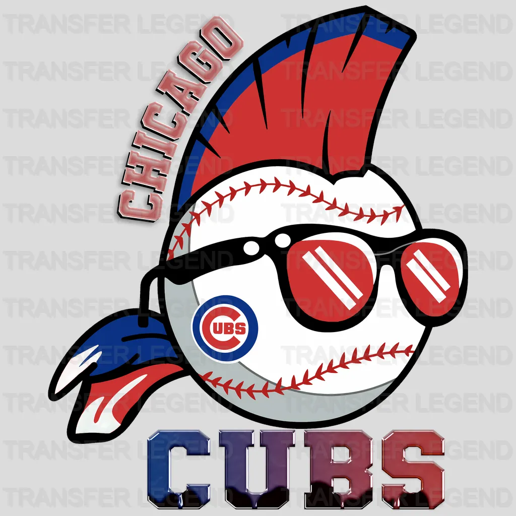 Chicago Cubs MLB Diamond Shape Logo Emblem - DTF Iron On Transfer