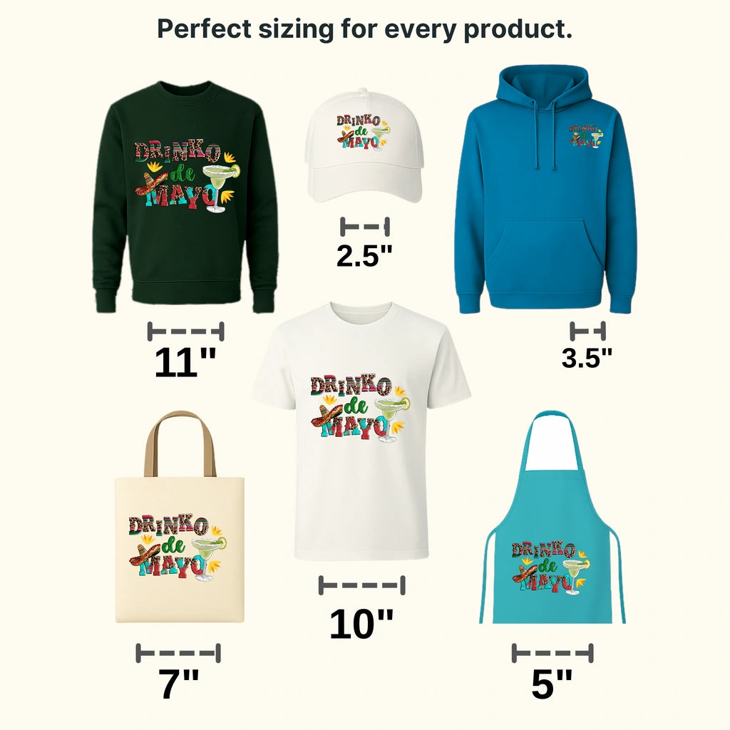 Drinko De Mayo - Cinco De Mayo DTF heat transfer - transferlegend