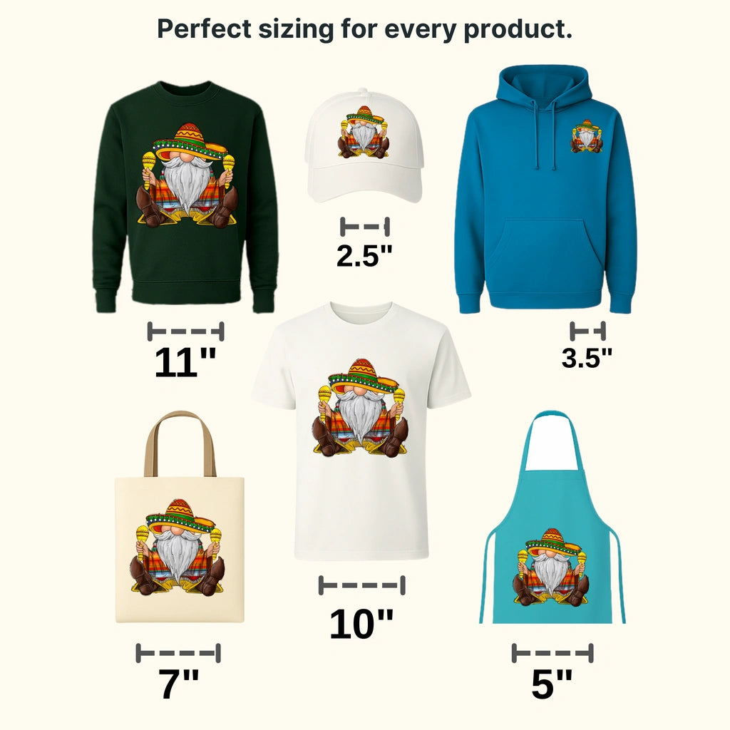 Gnomie - Cinco De Mayo DTF heat transfer - transferlegend