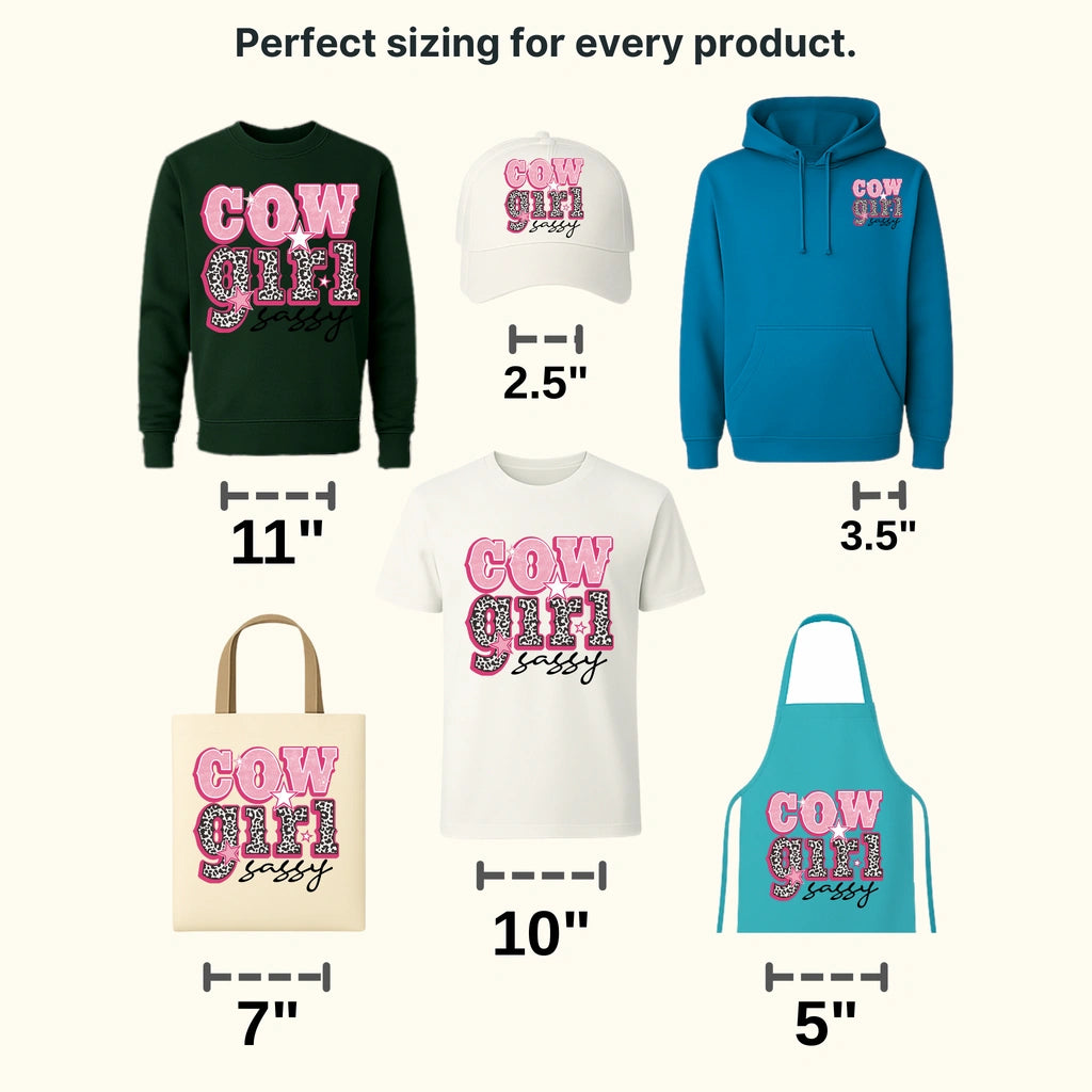 Cowgirl Sassy Design - DTF heat transfer - transferlegend