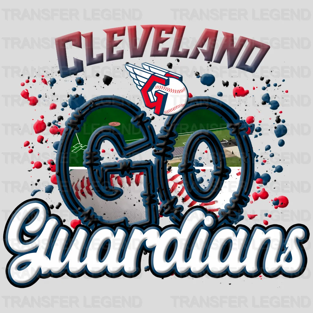 Cleveland Guardians MLB Go Guardians DTF Iron On Transfer