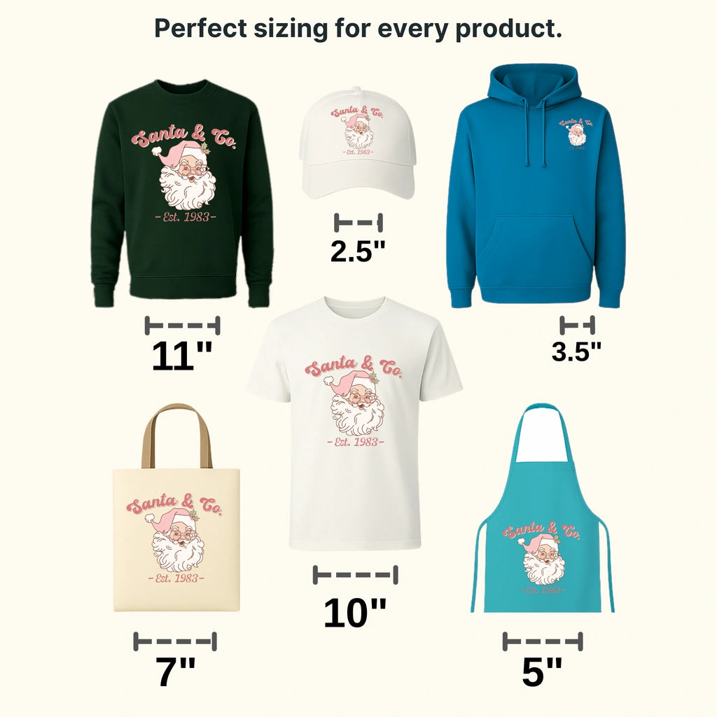 SANTA & CO Christmas Design - DTF heat transfer - transferlegend