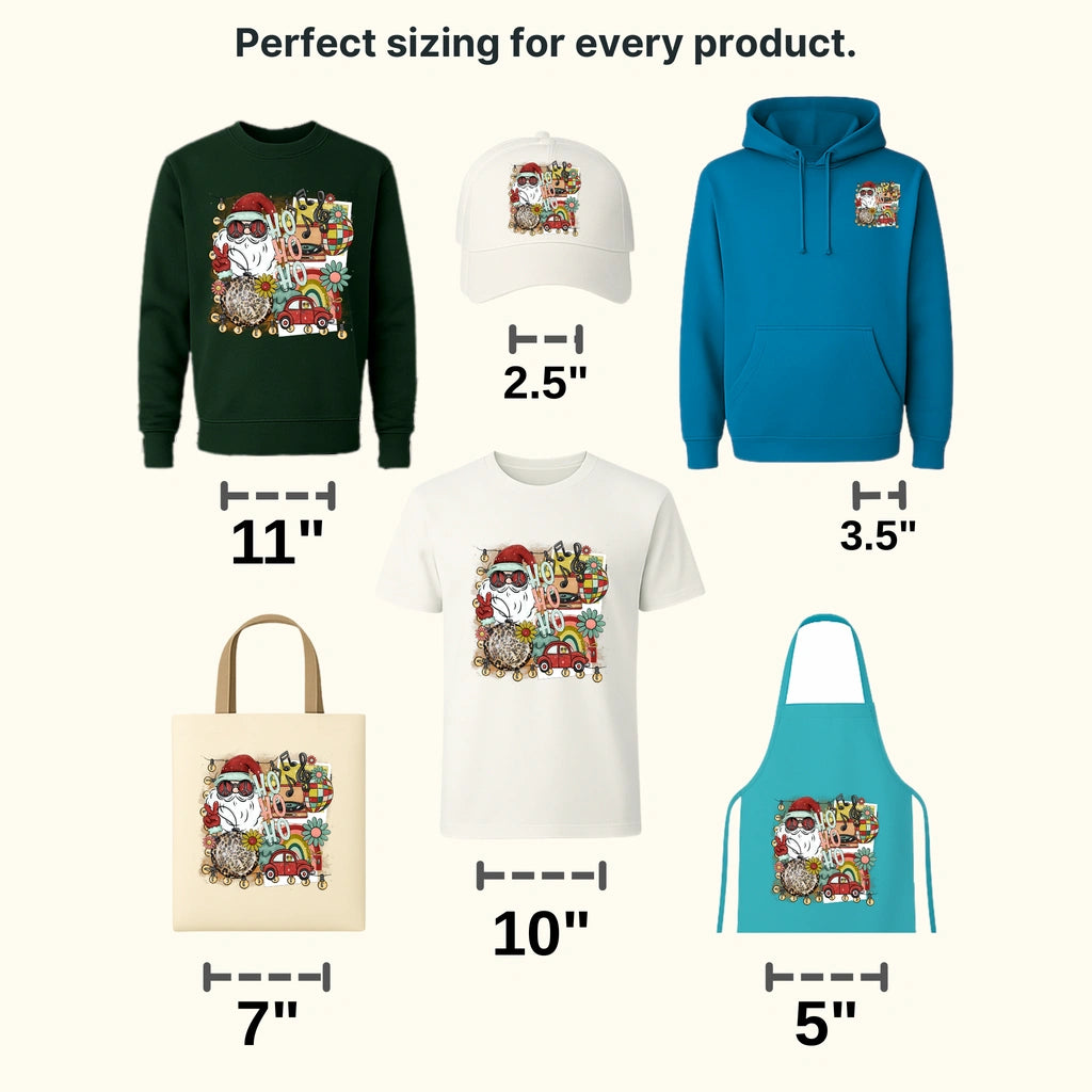 HO HO HO Christmas Design - DTF heat transfer - transferlegend