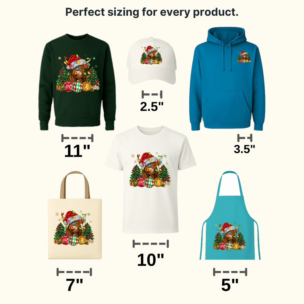 COW Christmas Design - DTF heat transfer - transferlegend