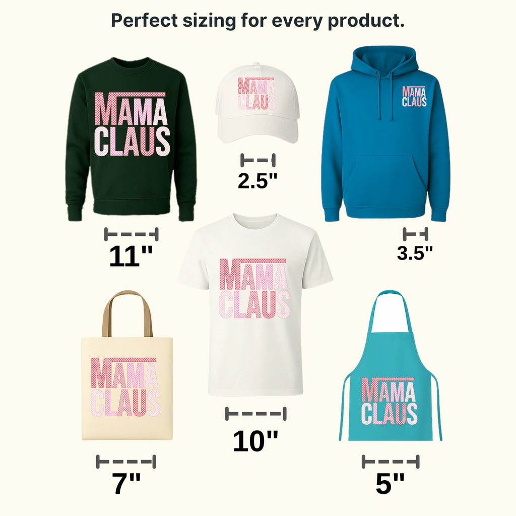 MAMA CLAUS Christmas Design - DTF heat transfer - transferlegend