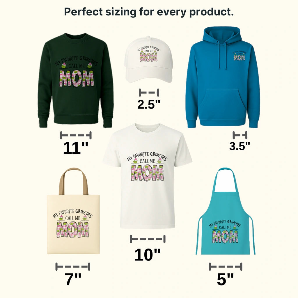 GRINCHES CALL ME MOM Christmas Design - DTF heat transfer - transferlegend