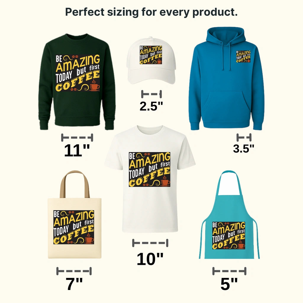 Be Amazing Today Coffee Design - DTF Heat Transfer - transferlegend