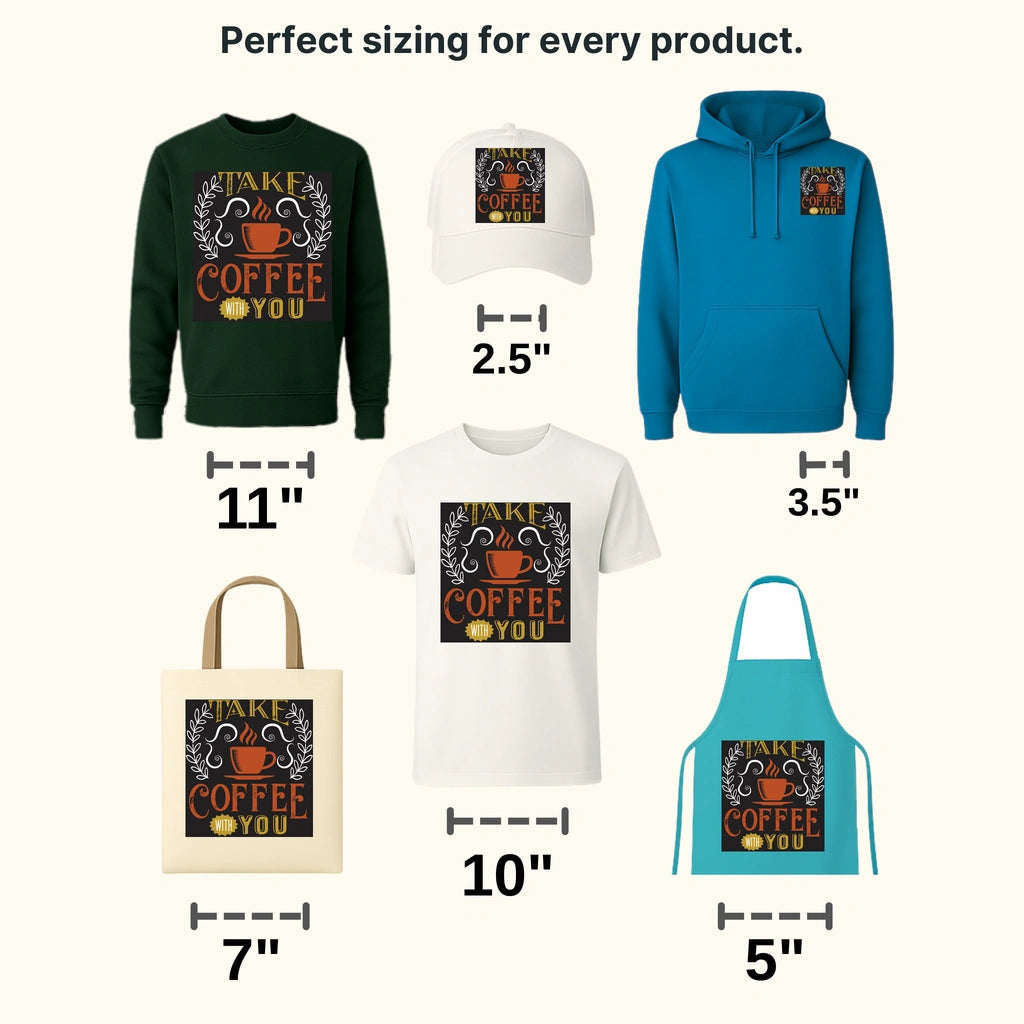 With You Coffee Design - DTF Heat Transfer - transferlegend