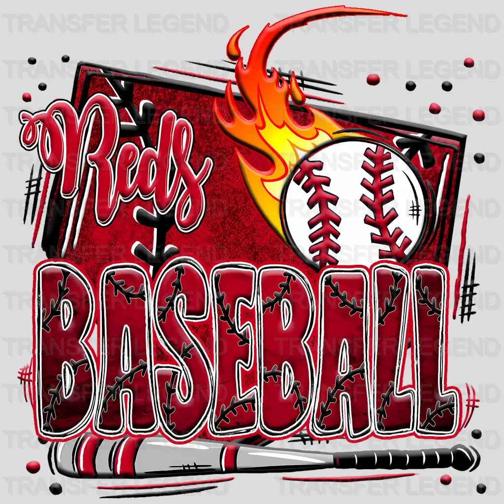 Cincinnati Reds MLB Made For DTF Iron On Transfer