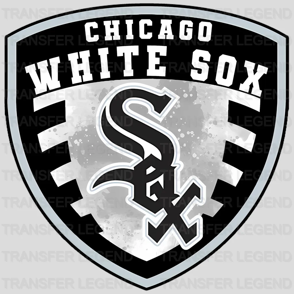 Chicago White Sox MLB Classic Shield Logo Badge - DTF Iron On Transfer