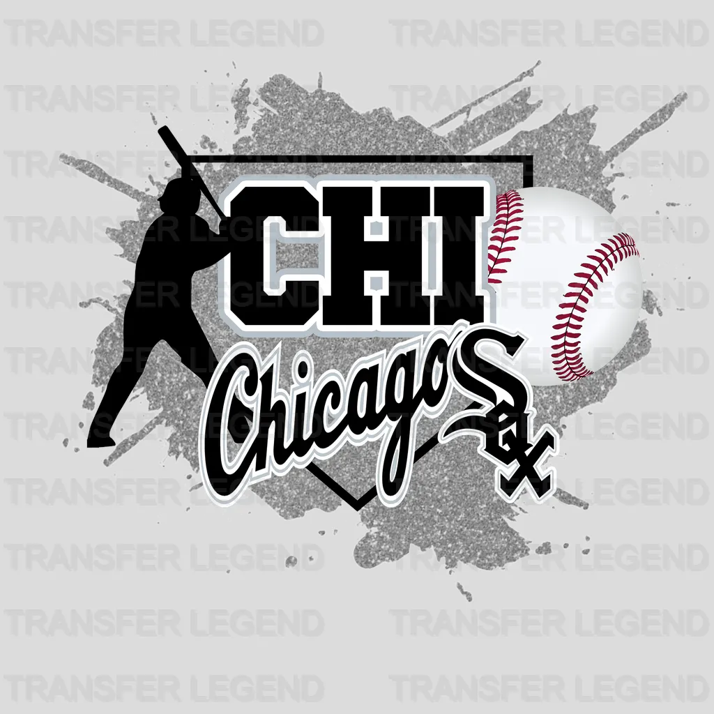 Chicago White Sox MLB Action Player Chi Splash Art Graphic - DTF Iron On Transfer