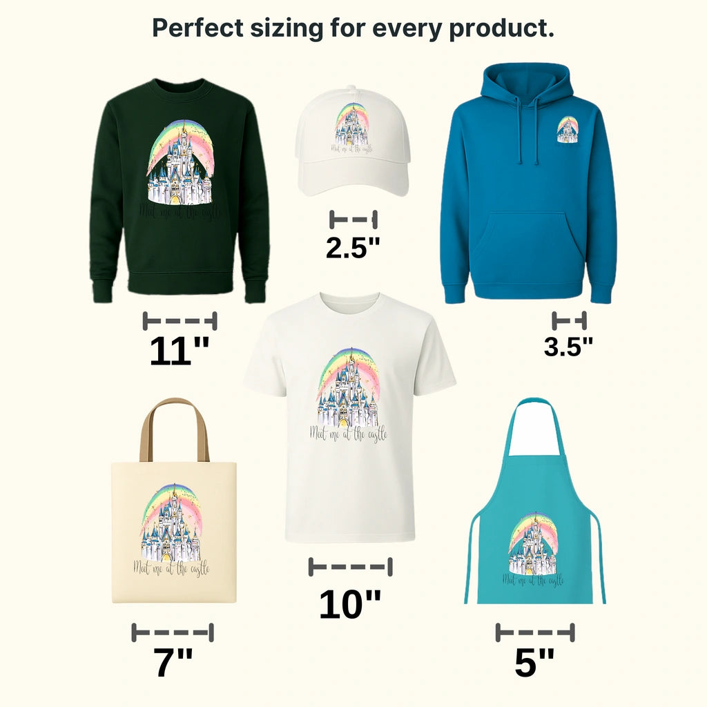 Meet Me At The Castle Castle Design - DTF heat transfer - transferlegend