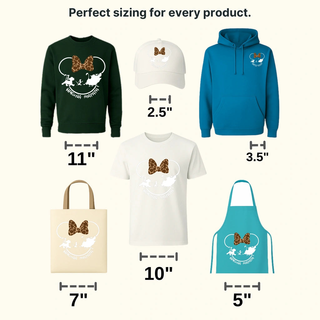 Hakuna Matata Minnie Head Design - DTF heat transfer - transferlegend