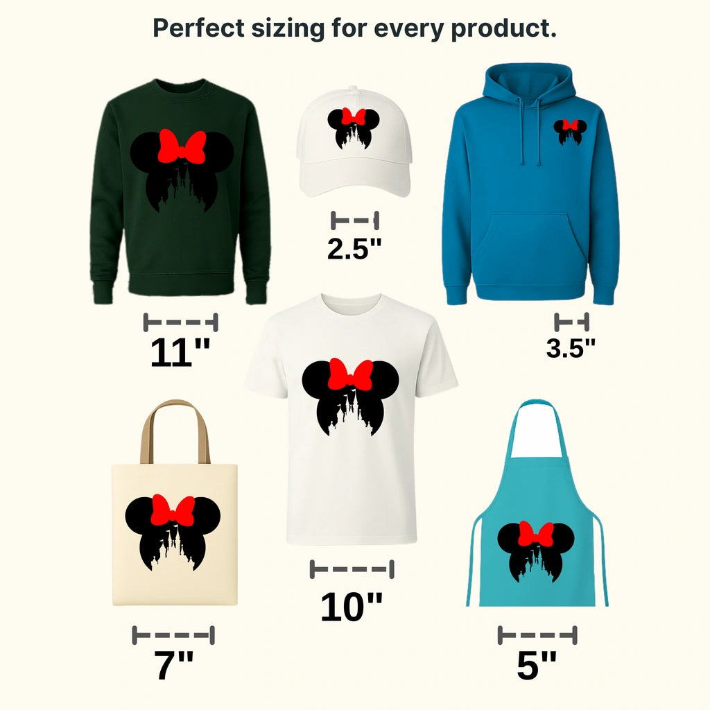 Mouse Head Castle Design - DTF heat transfer - transferlegend