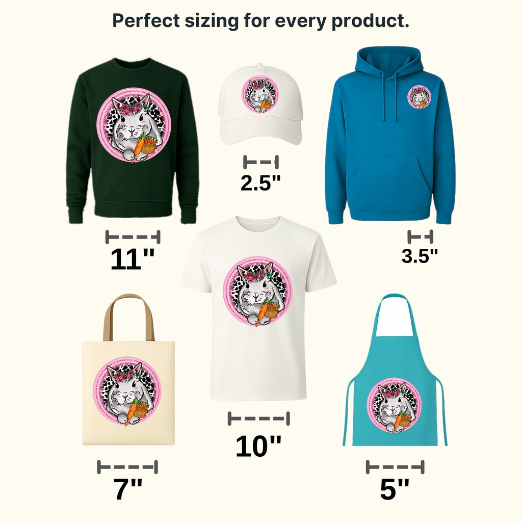 Cute Easter Rabbit Design - DTF heat transfer - transferlegend