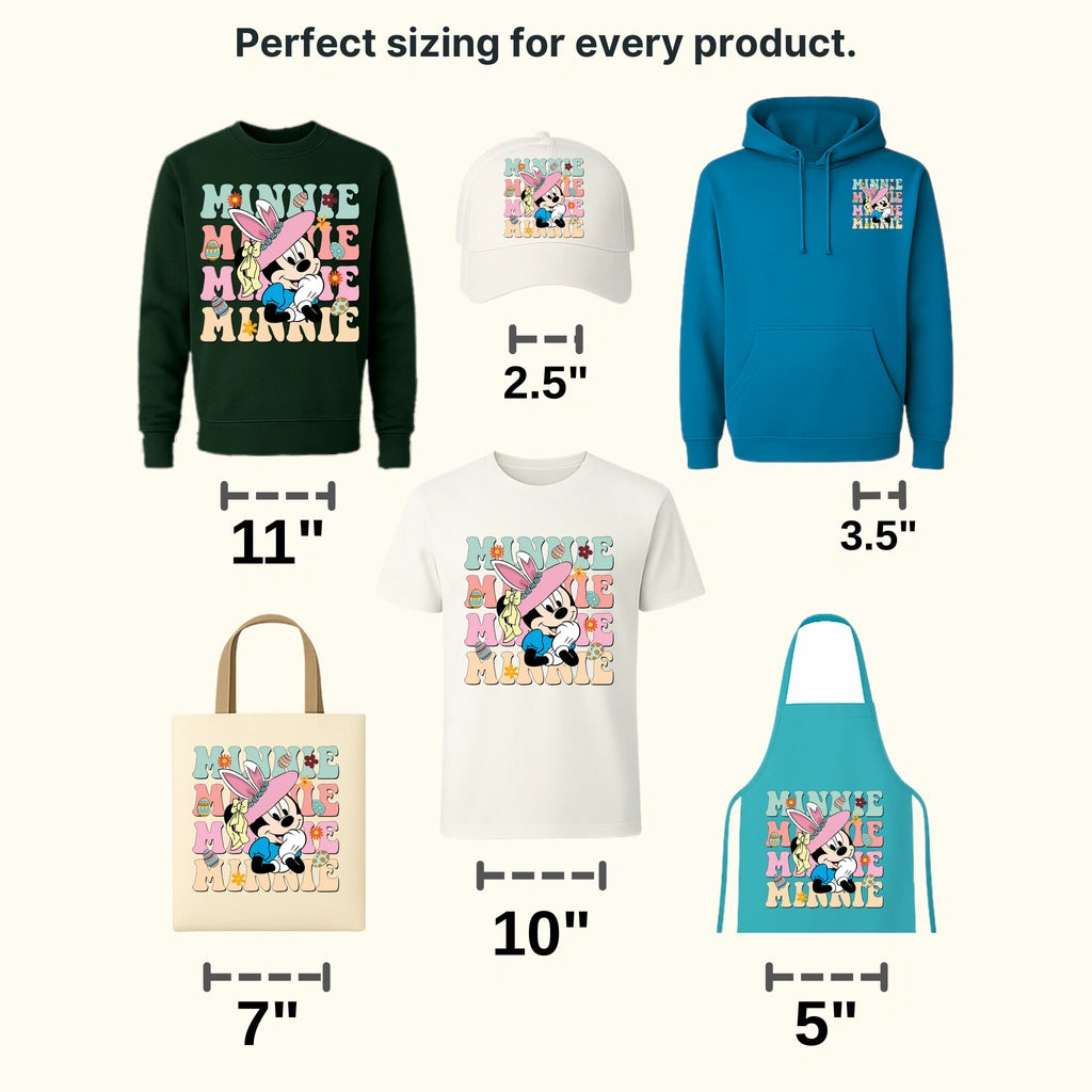 Easter Minnie Stack Design - DTF heat transfer - transferlegend