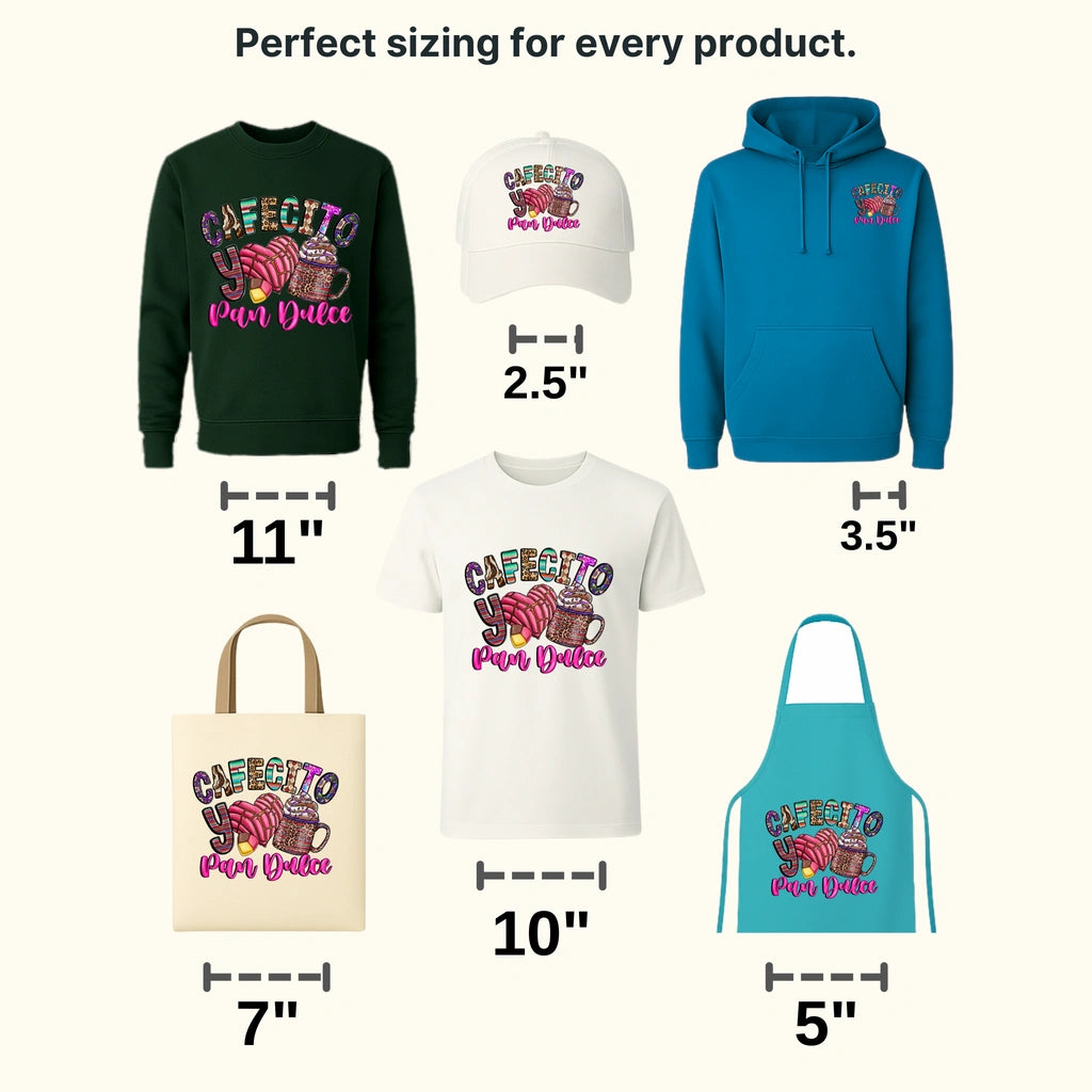 CAFECITO PAN DULCE Design - DTF heat transfer - transferlegend