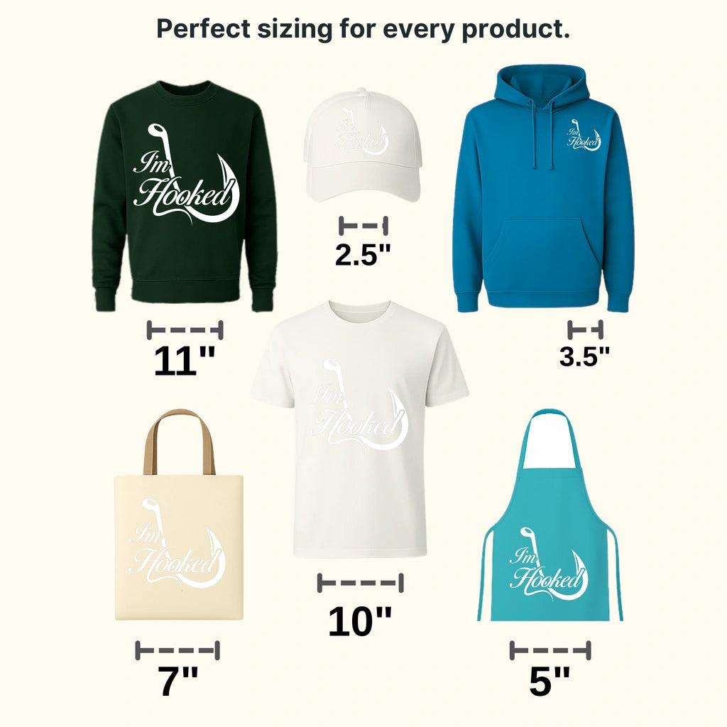I'm Hooked - Fish Design DTF Heat Transfer - transferlegend