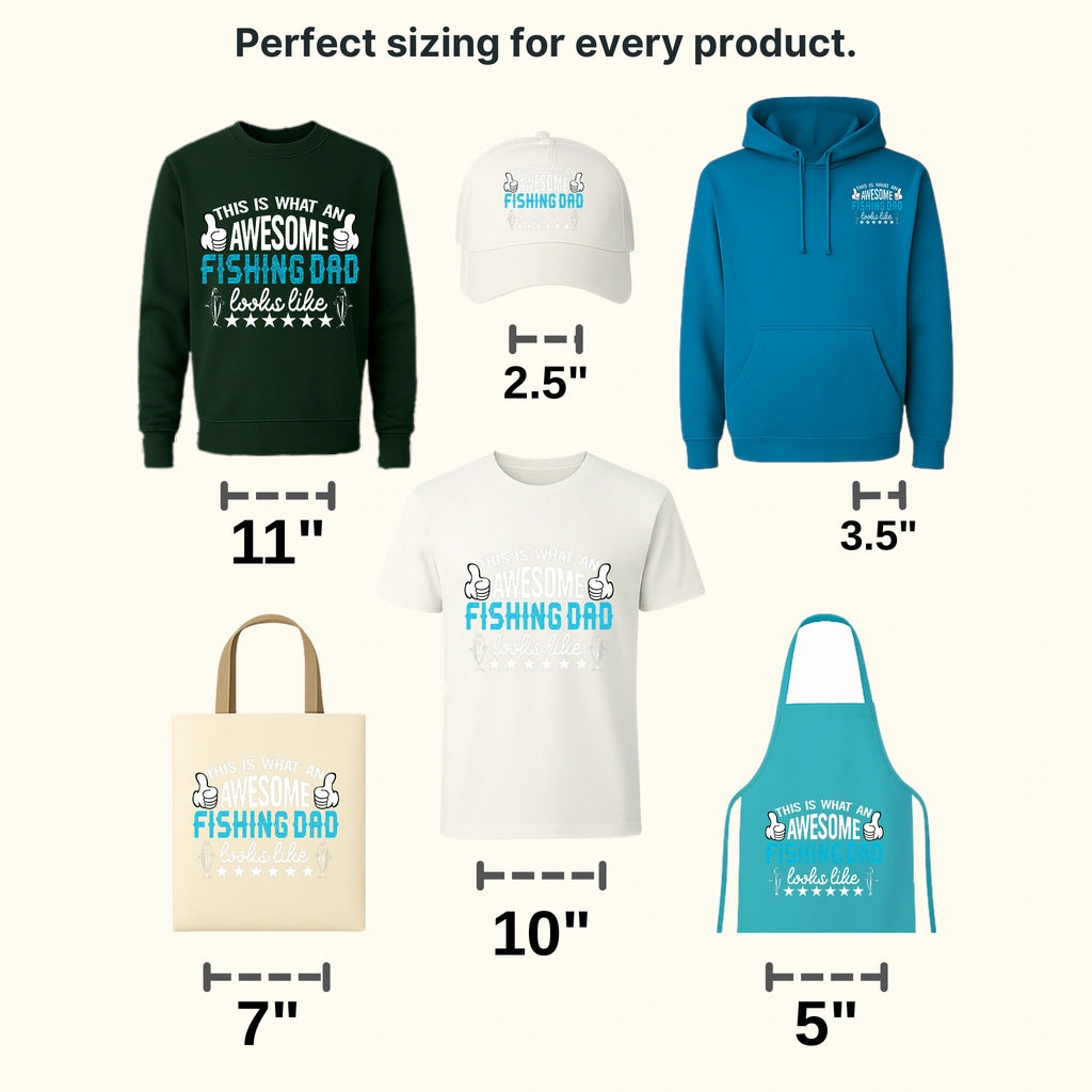 Fishing Dad Lokks Like - Fish Design DTF Heat Transfer - transferlegend