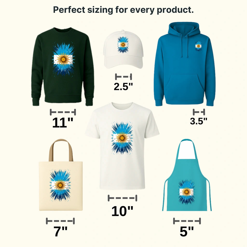 Argentina Flag Design - DTF Heat Transfer - transferlegend