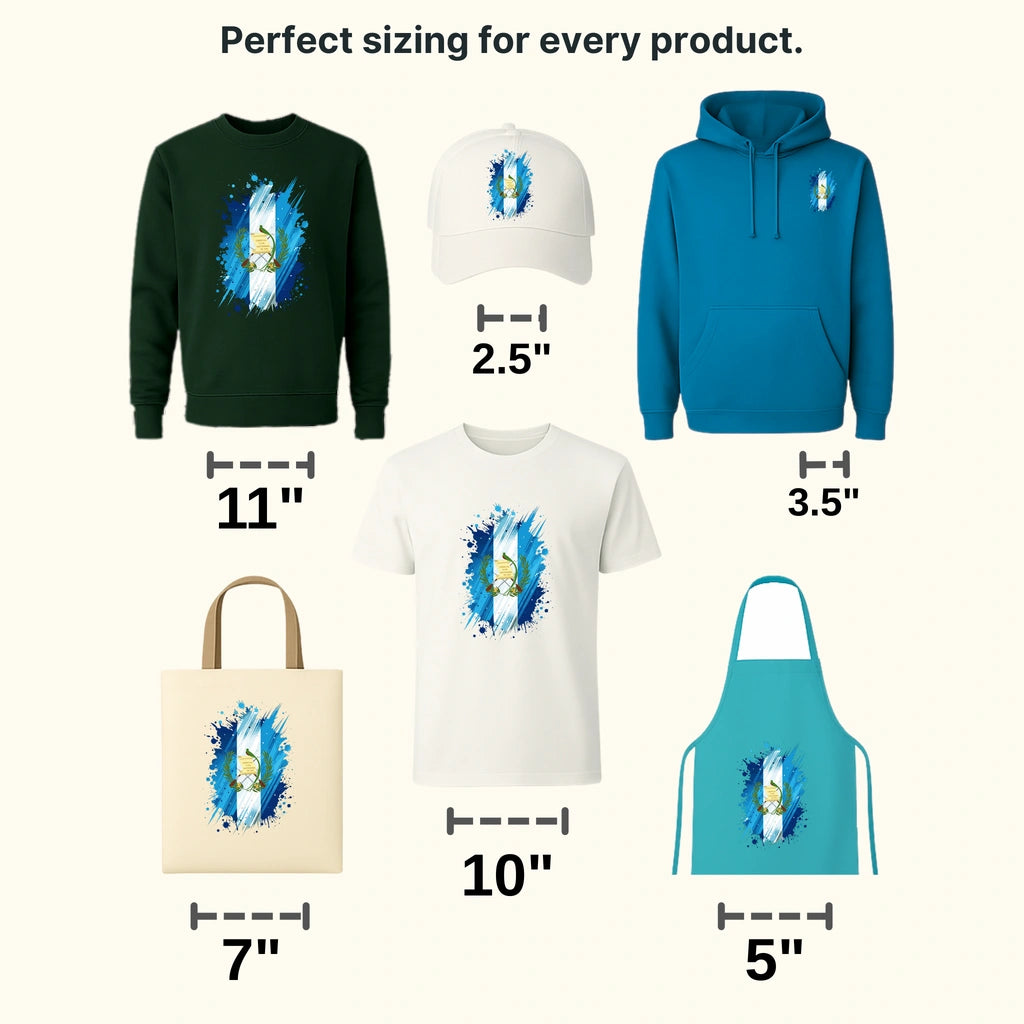 Guatemala Flag Design - DTF Heat Transfer - transferlegend