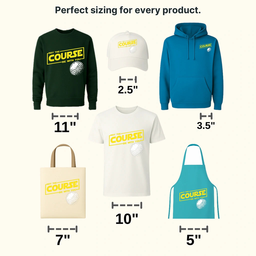 May The Course Be With You Golf Design - DTF Heat Transfers