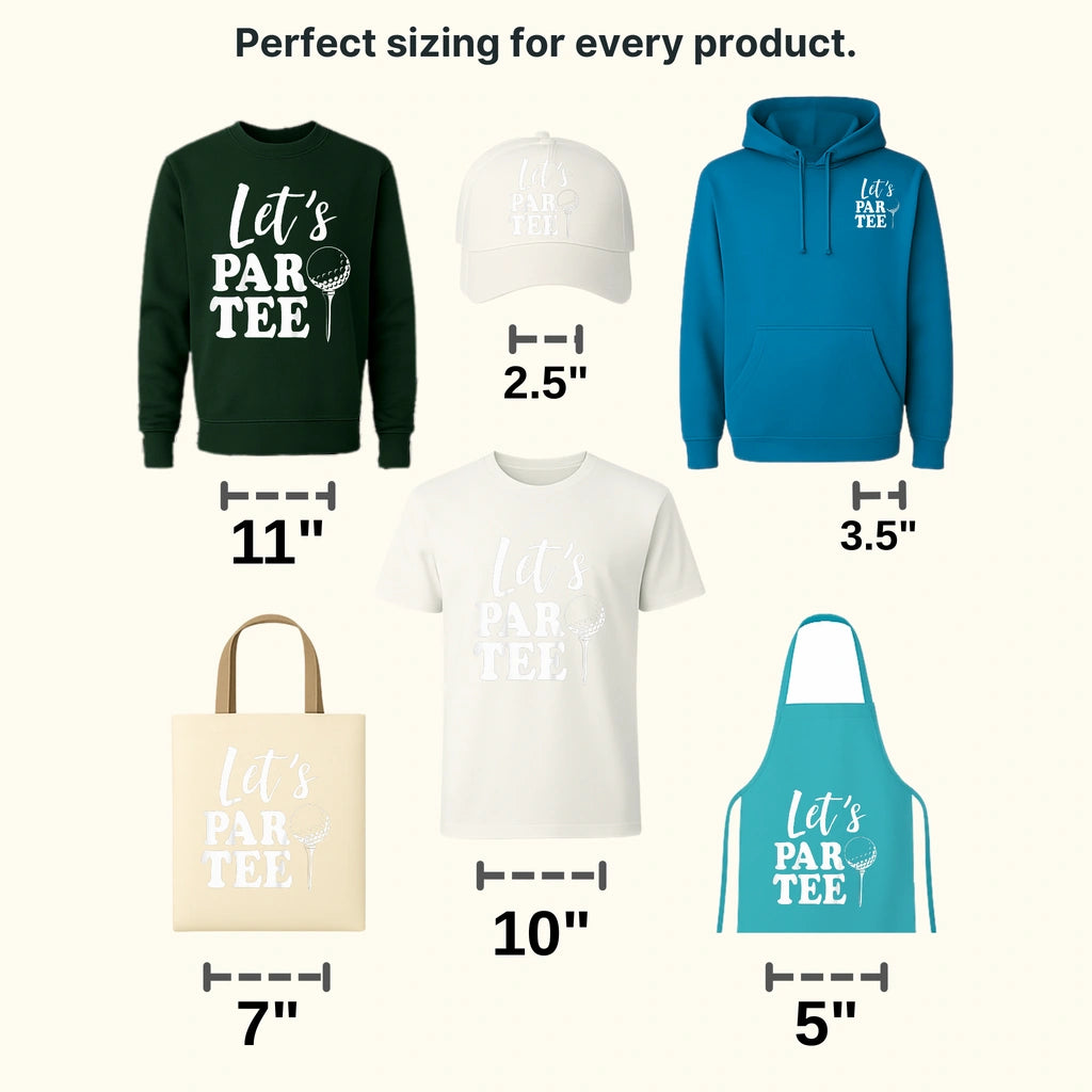 Par Tee 6 Golf Design - DTF Heat Transfers