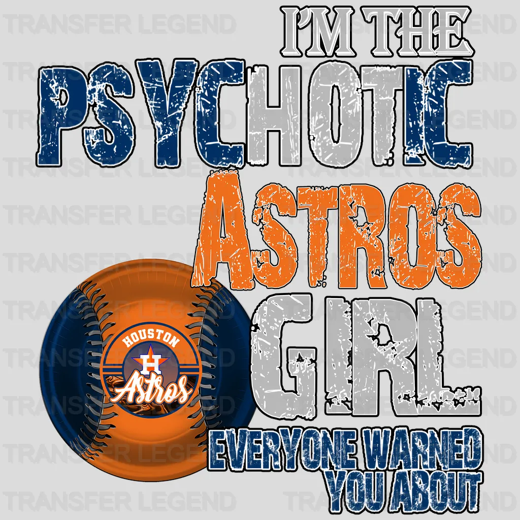 Houston Astros MLB In My Astros Era DTF Iron On Transfer