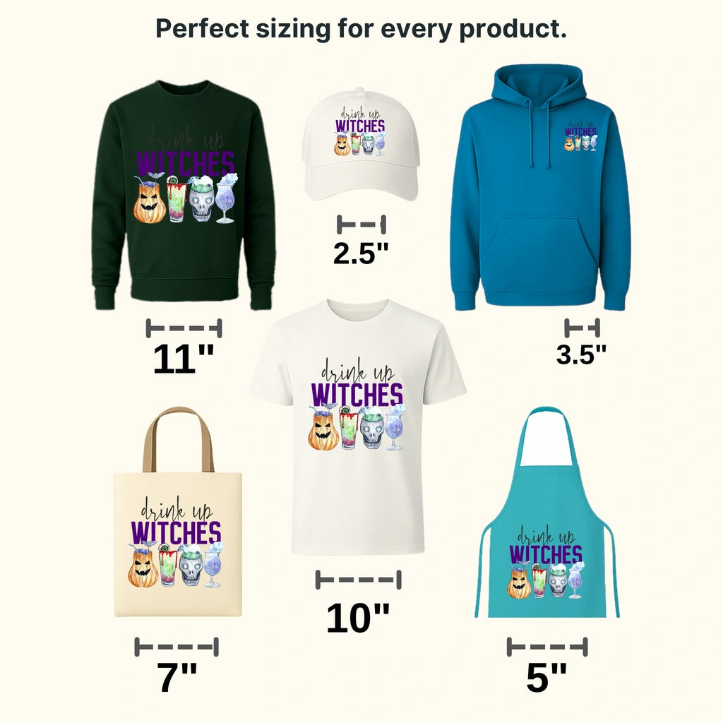 Halloween Drink Up Witches Design - DTF heat transfer - transferlegend