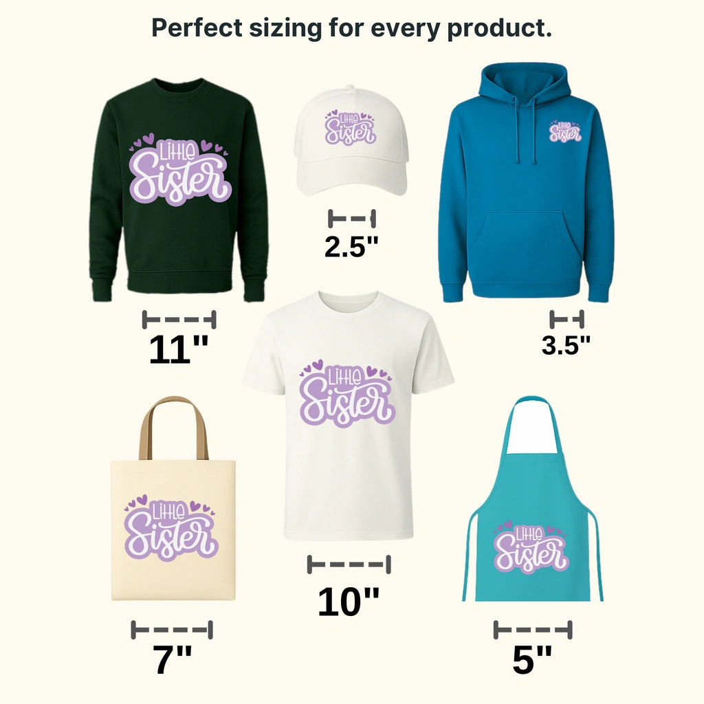 Big Sister Little Sister Design - DTF heat transfer - transferlegend
