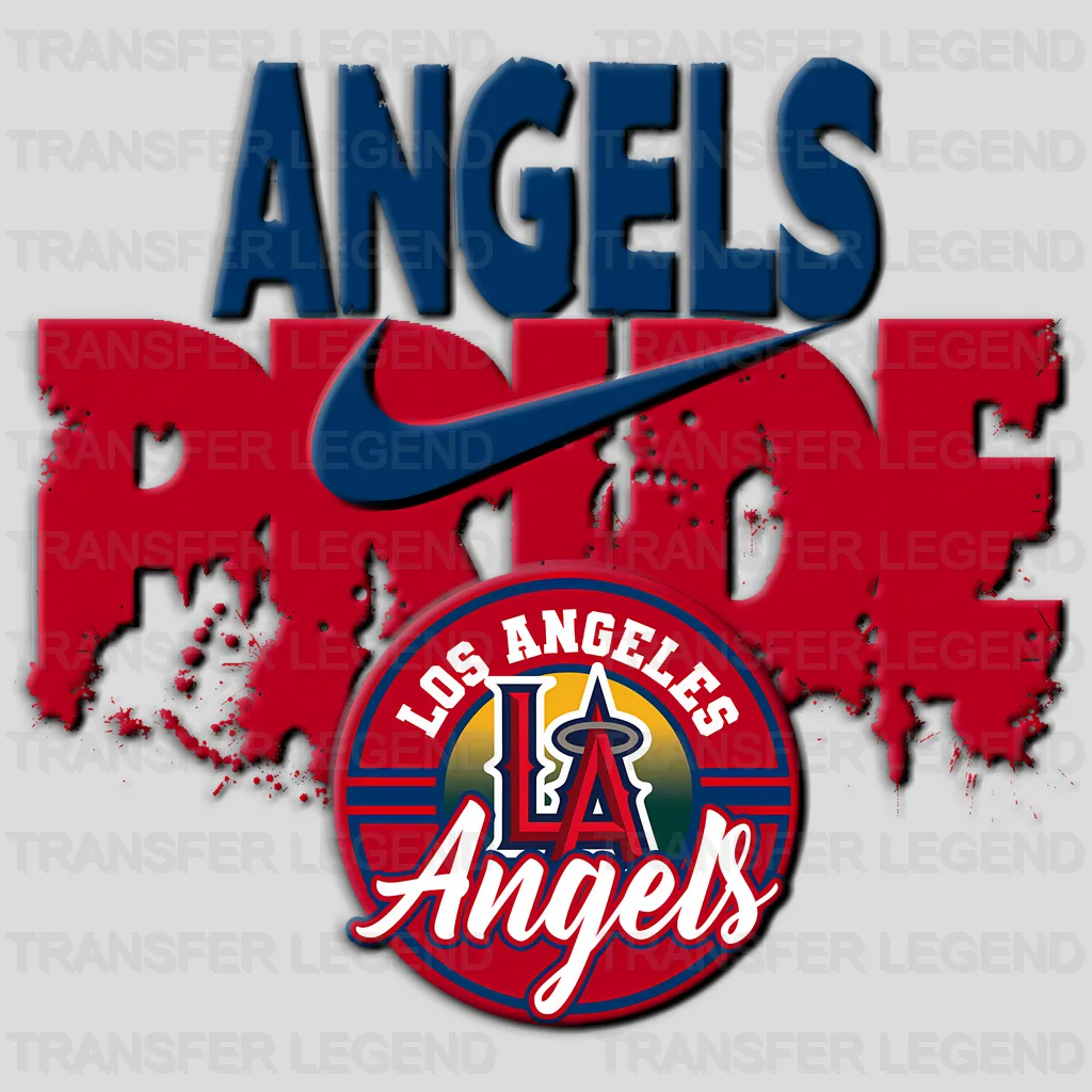 Los Angeles Angels MLB Pride DTF Iron On Transfer