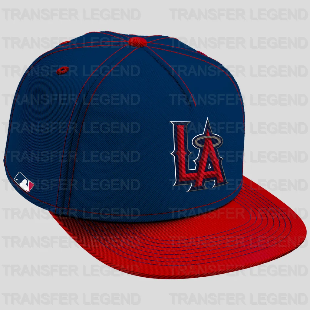 Los Angeles Angels MLB Realistic Cap Hat Mockup - DTF Iron On Transfer
