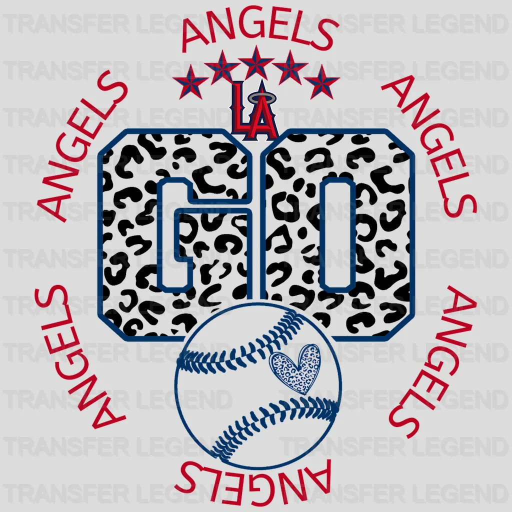 Los Angeles Angels MLB Los Angeles Go DTF Iron On Transfer